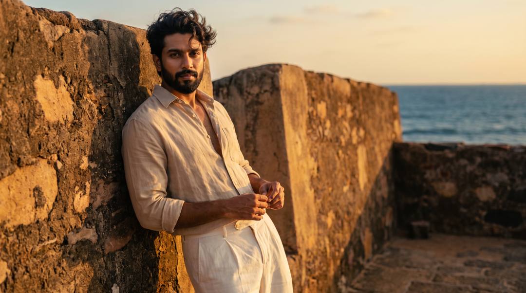 Galle Fort pure linen breeze