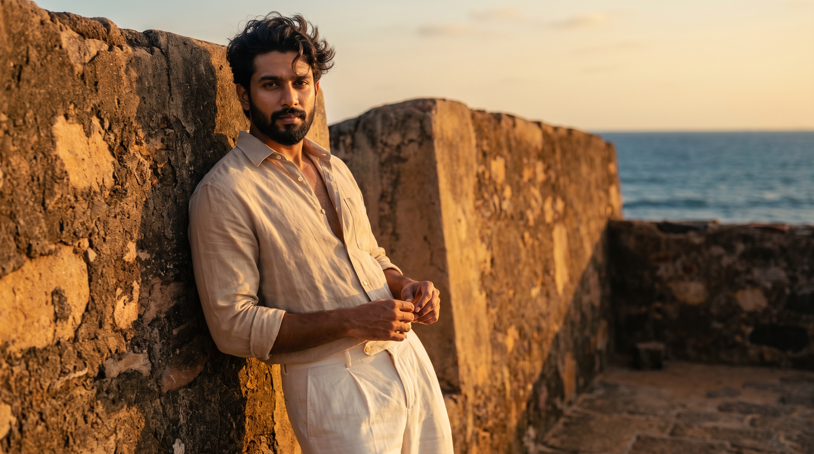 Galle Fort pure linen breeze